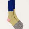 Accessories Kapital | 56 Yarns Linen Grandrelle Socks In Blue