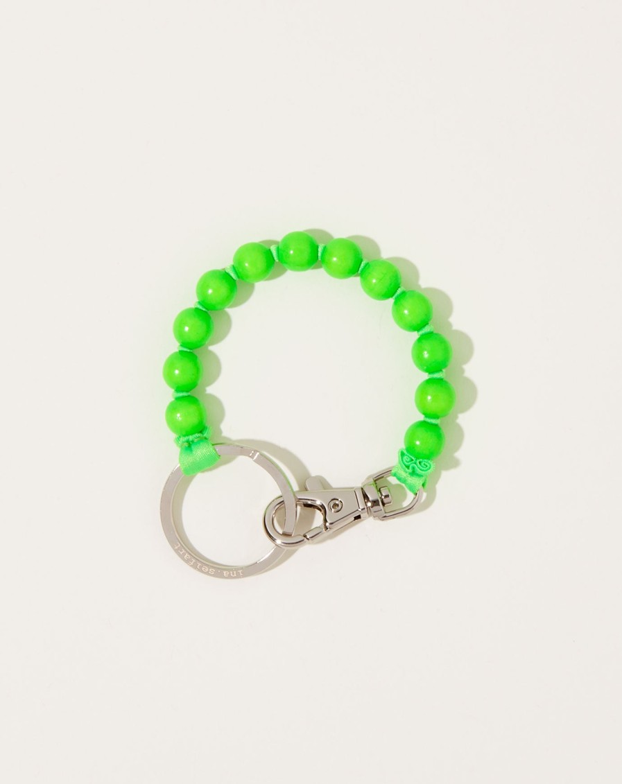 Accessories Ina Seifart | Perlen Short Keyholder In Neon Green