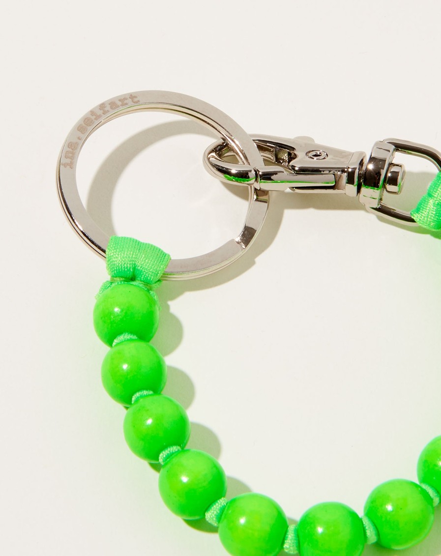 Accessories Ina Seifart | Perlen Short Keyholder In Neon Green