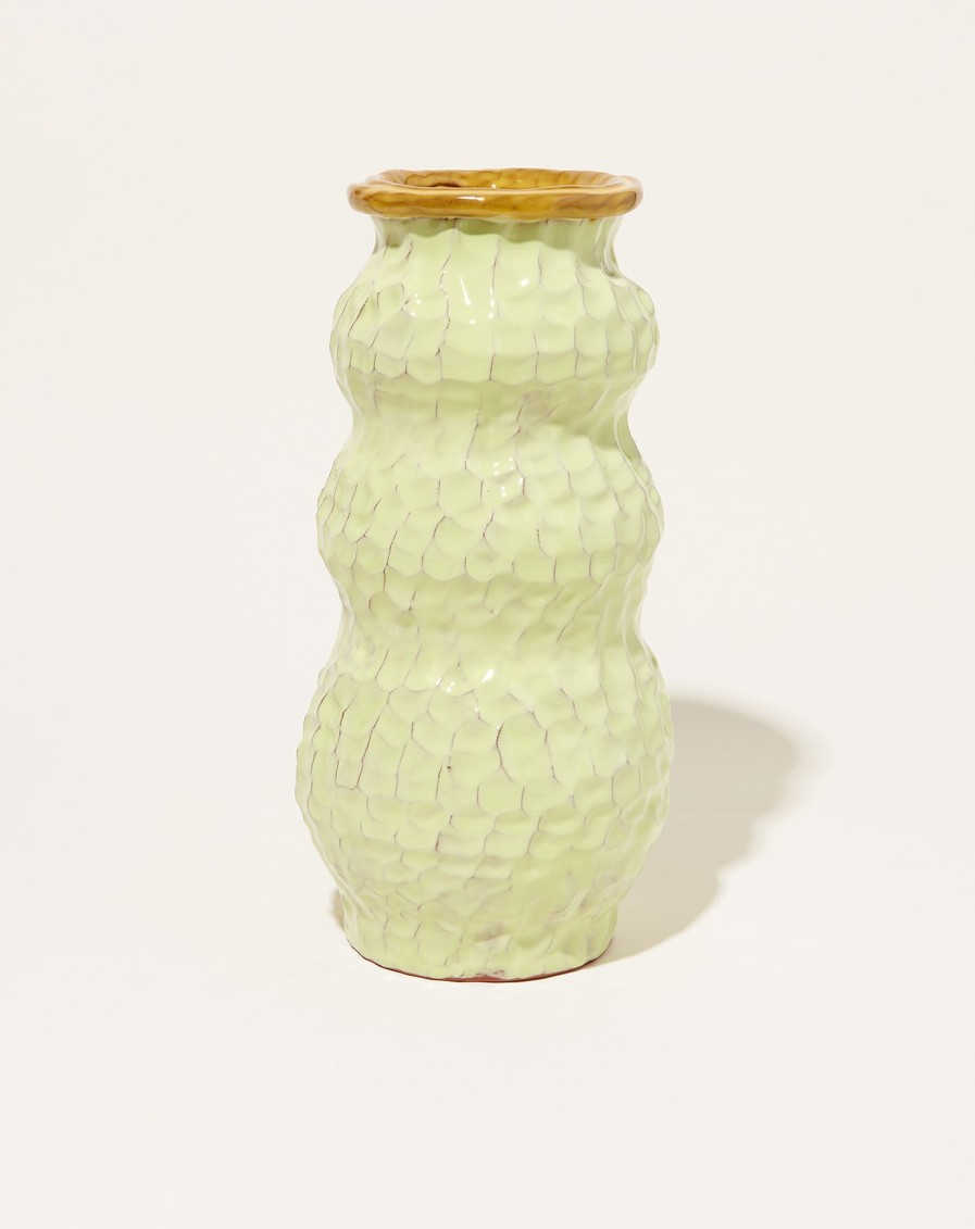 Home Sean Gerstley | Snowman Vase In Honeydew And Dandelion