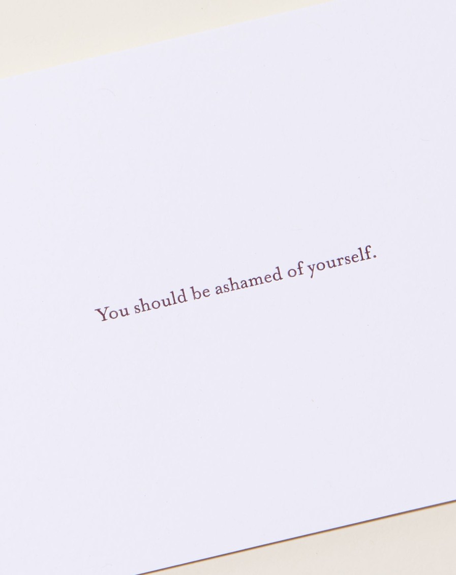 Home Set Editions | You Should Be Ashamed Of Yourself Card