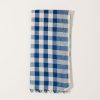 Home Auntie Oti | Natural Dye Check Towel In Blue