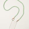 Accessories Ina Seifart | Handykette Iphone Necklace In Pastel Green On Orange