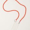 Accessories Ina Seifart | Handykette Iphone Necklace In Orange On Pink