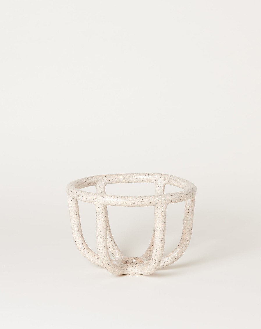 Home SIN | Moth Bowl In Speckled White