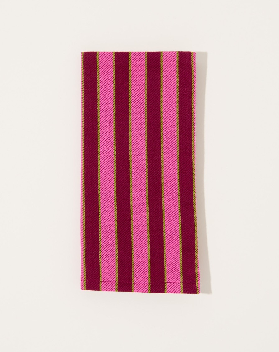 Home Dusen Dusen | Herb Stripe Napkin In Paprika