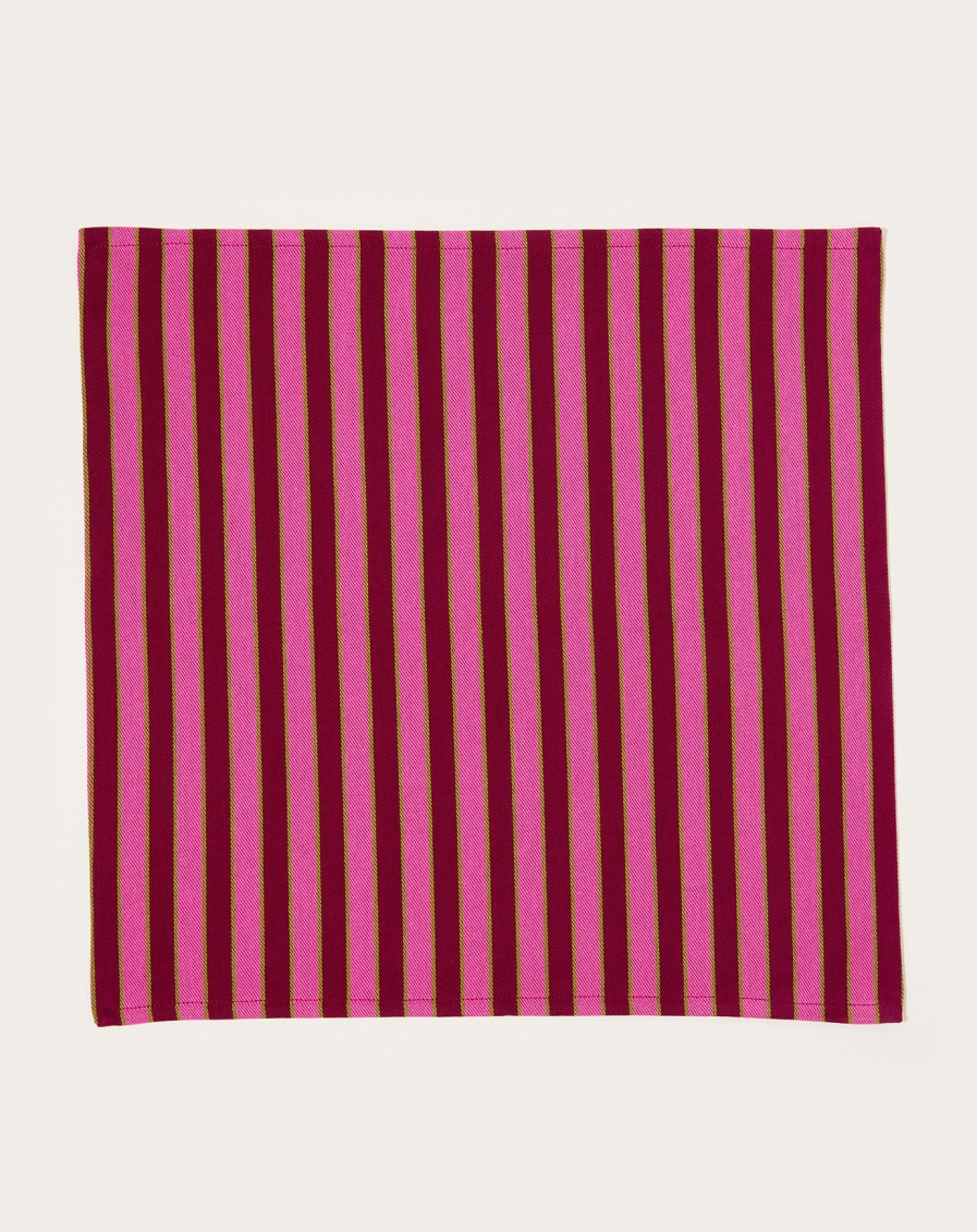 Home Dusen Dusen | Herb Stripe Napkin In Paprika