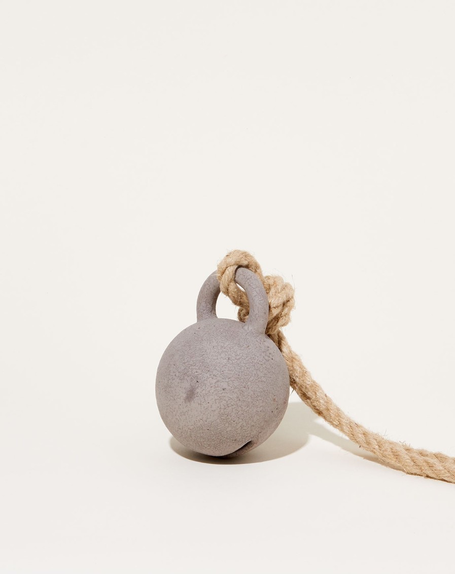 Home MQuan Studio | Small Round Jingle Bell In Grey