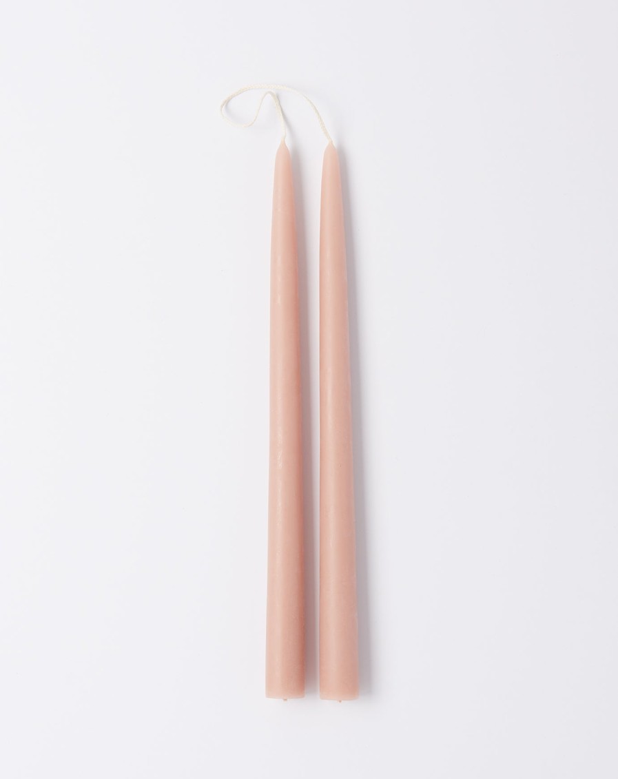 Home The Floral Society | Pair Of 12" Taper Candles In Petal