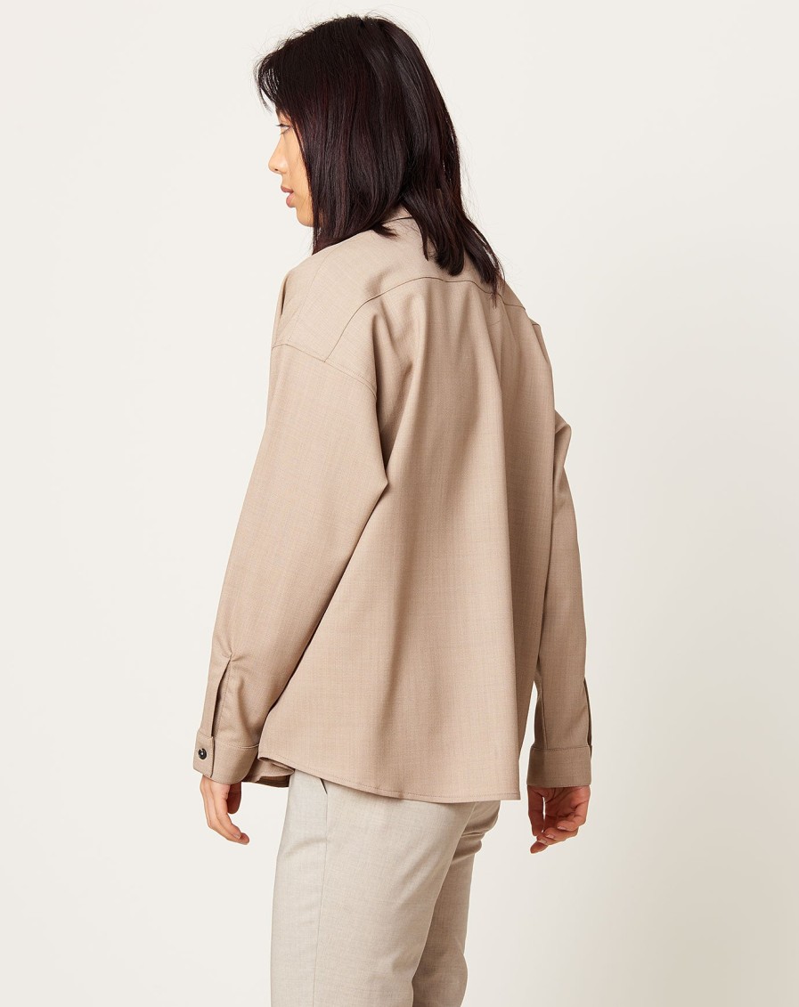 Apparel 6397 | Uniform Top In Oatmeal Heather