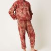 Apparel Kapital | Java Kasuri Fleece Easy Pants In Red