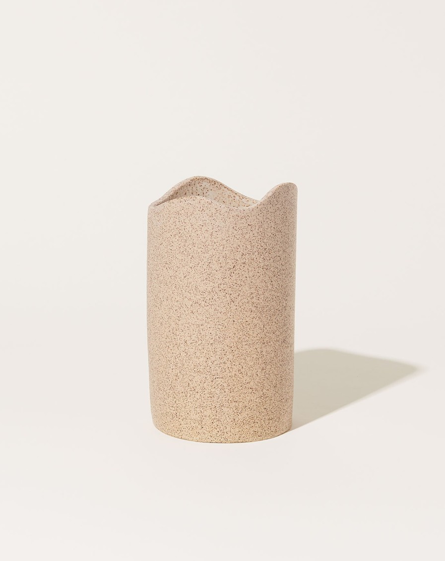 Home SIN | Swell Utensil Holder In Speckled White