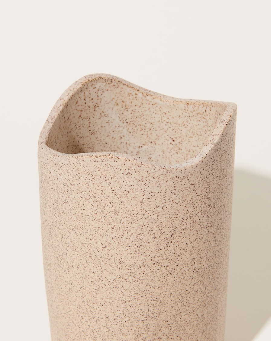 Home SIN | Swell Utensil Holder In Speckled White