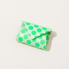 Accessories Carmine | Clear Dot Compact Wallet In Neon Green