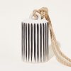 Home MQuan Studio | Tall Thrown Bell In Black Stripes