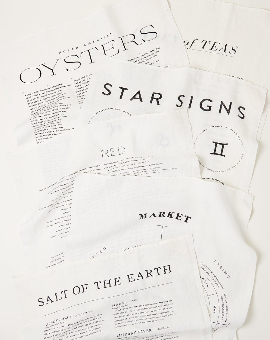 Home Sir Madam | Oyster List Tea Towel