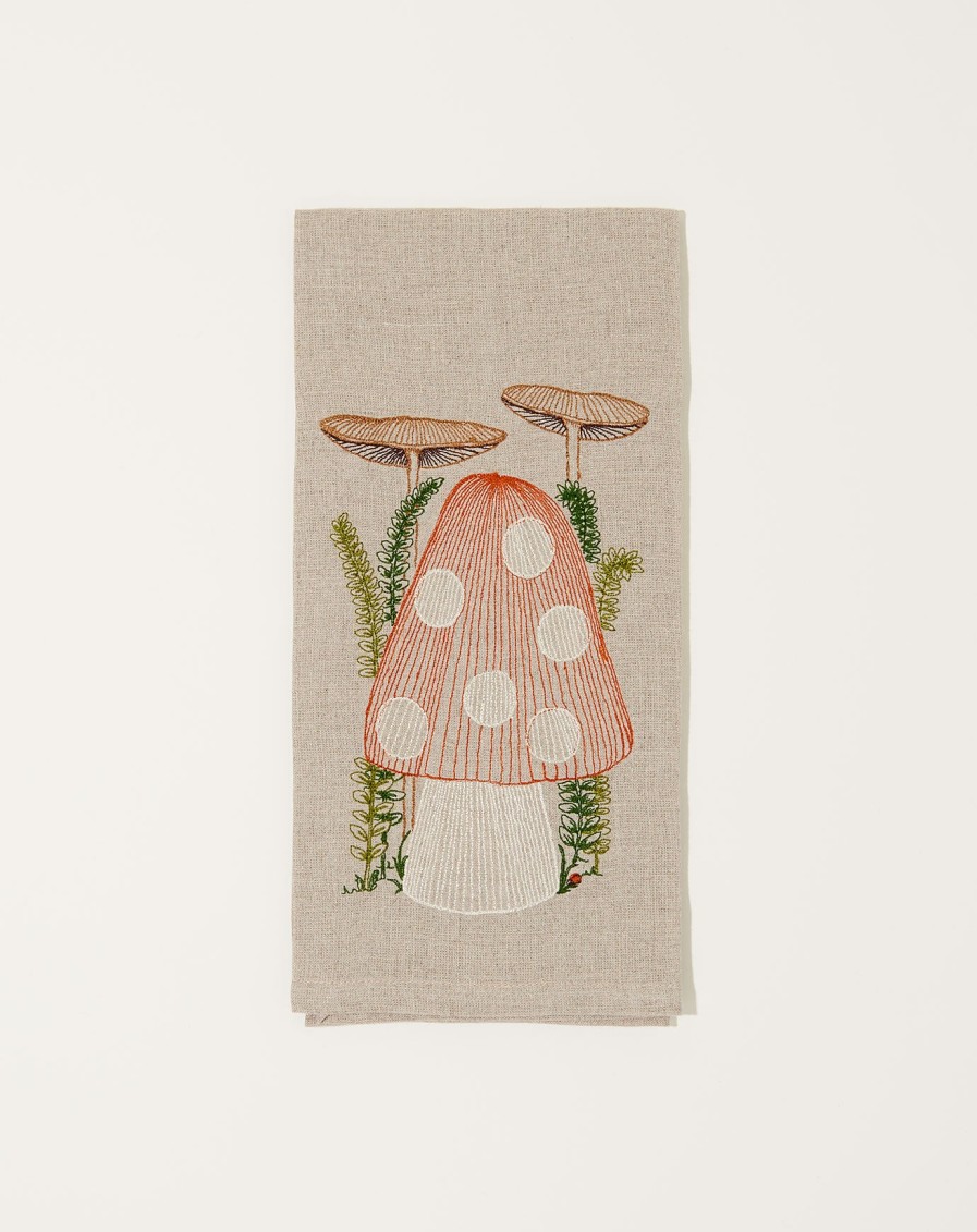 Home Coral Tusk | Mushroom Tea Towel