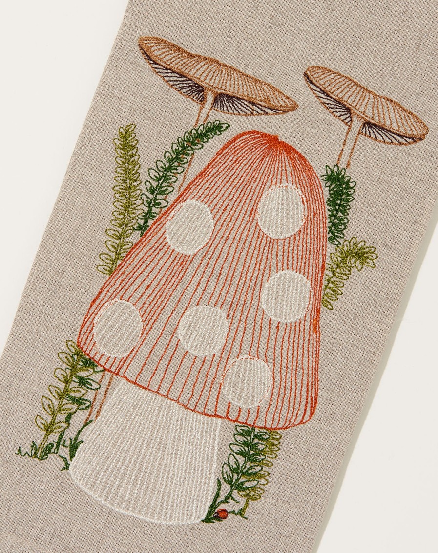 Home Coral Tusk | Mushroom Tea Towel