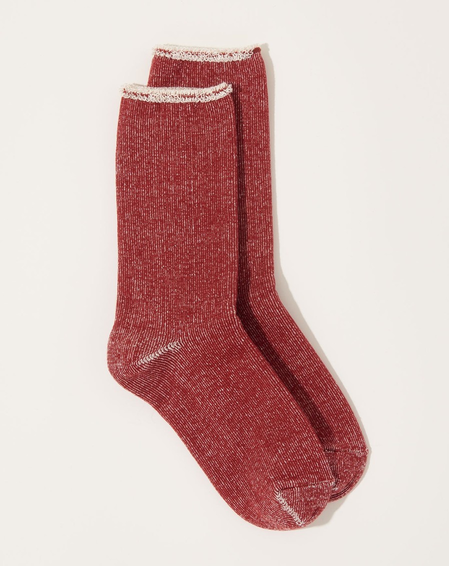 Accessories Nishiguchi Kutsushita | Silk Cotton Lounge Socks In Sygna Brown