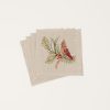 Home Coral Tusk | Christmas Cardinals Cocktail Napkin