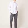 Apparel Maria McManus | Crop Cigarette Pant In Medium Heather Grey