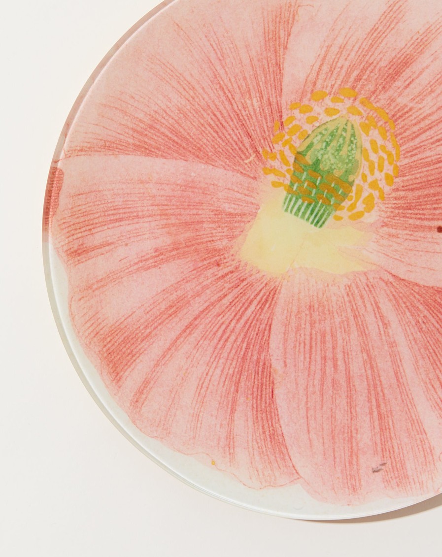 Home John Derian | Simple Pink Poppy 10" Round