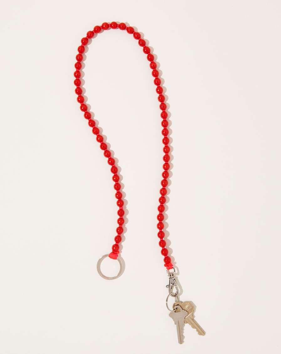 Accessories Ina Seifart | Perlen Long Keyholder In Red