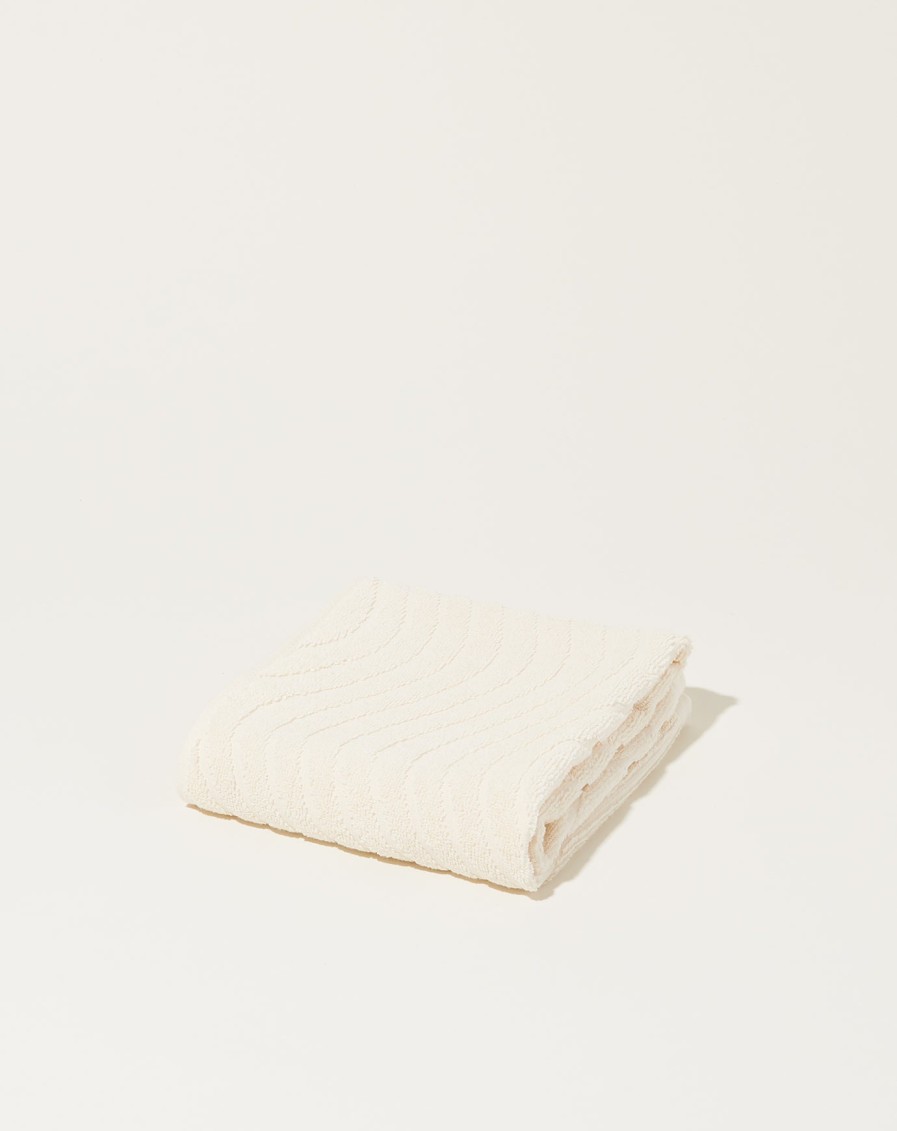 Home Baina | Virginia Hand Towel In Ivory