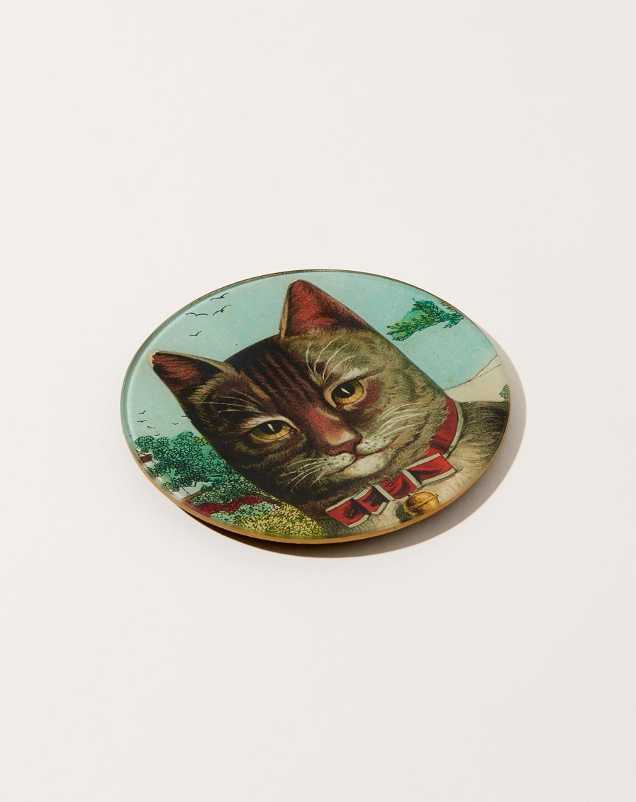 Home John Derian | Country Cat 5 3/4" Round