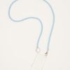 Accessories Ina Seifart | Handykette Iphone Necklace In Pastel Blue On Light Grey