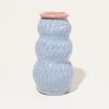 Home Sean Gerstley | Snowman Vase In Denim And Coral