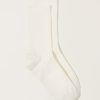 Accessories Nishiguchi Kutsushita | American Sea Island Cotton Socks In Ivory