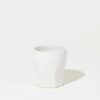 Home Sheldon Ceramics | Farmhouse Faceted Whiskey Tumbler In Glossy Classic White