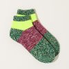 Accessories Kapital | 56 Yarns Gogh Grandrell Ankle Socks In Green