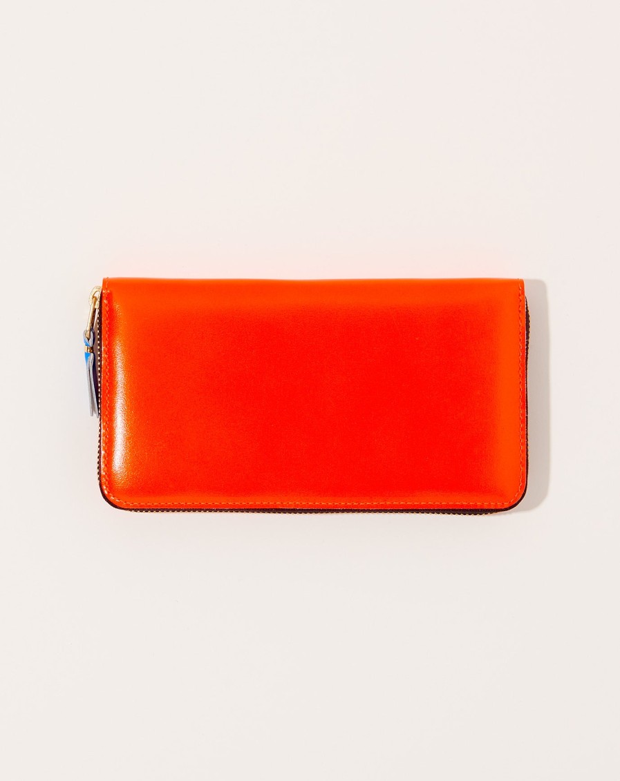 Accessories Comme des Garons | Super Fluo Wallet In Orange