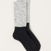 Accessories Nishiguchi Kutsushita | Mohair Wool Pile Socks In Light Grey