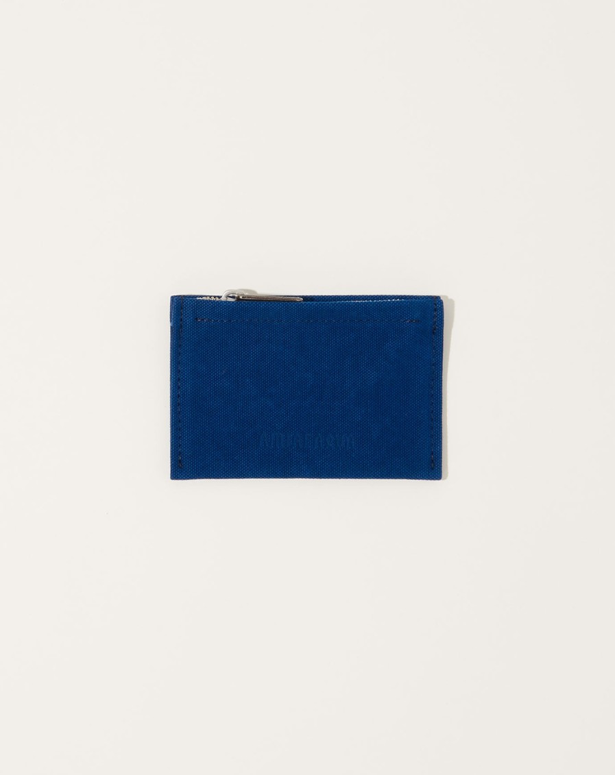 Accessories Amiacalva | Washed Canvas Pouch In Blue