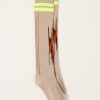 Accessories Kapital | 84 Yarns Ortega Knee-High Socks In Beige