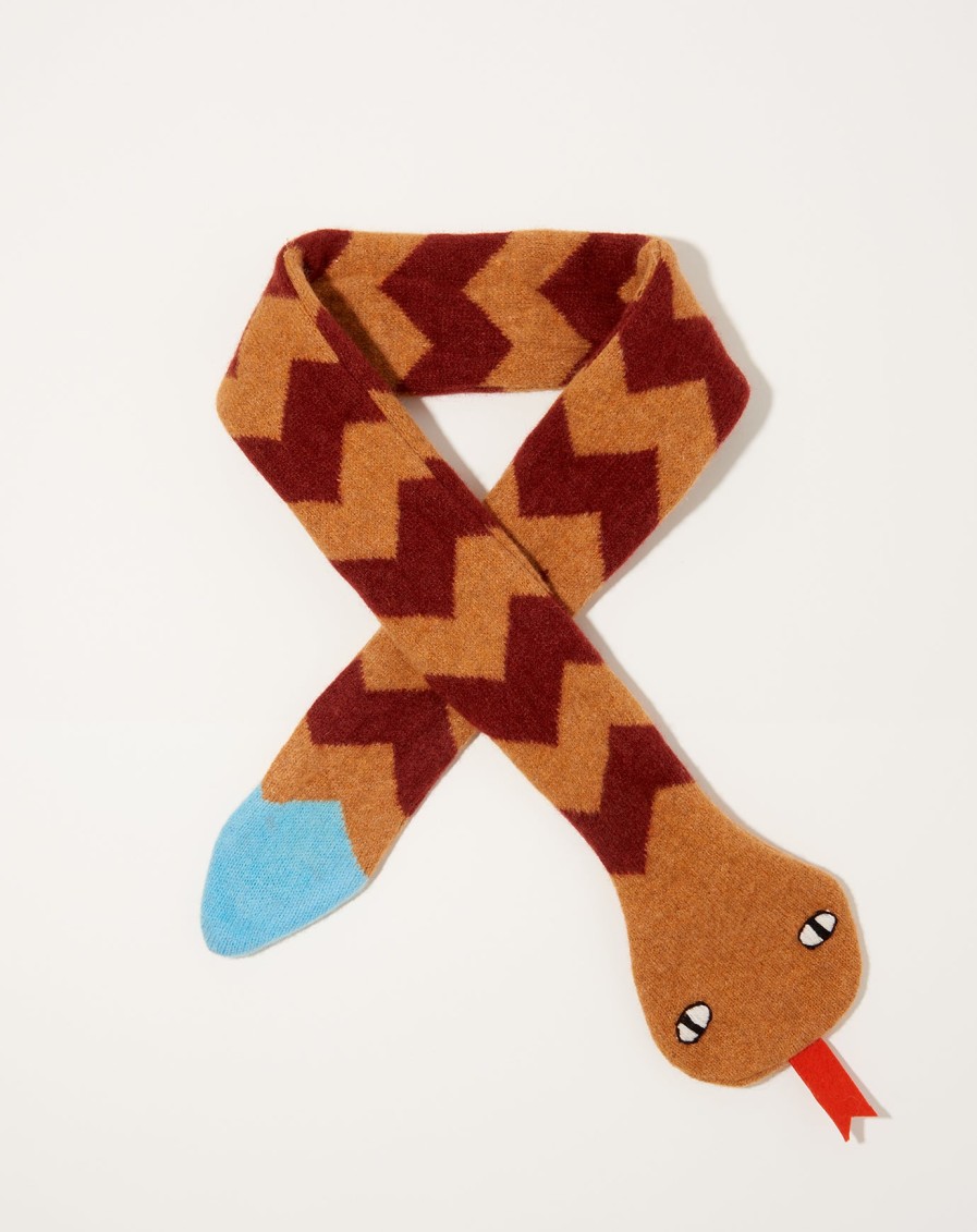 Home Donna Wilson | Snake Scarf In Gold And Rust