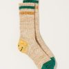 Accessories Kapital | 60 Yarns Gandrelle Ivy Smilie Socks In Beige