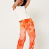 Apparel Raquel Allegra | Pleated Pant In Red Tie Dye