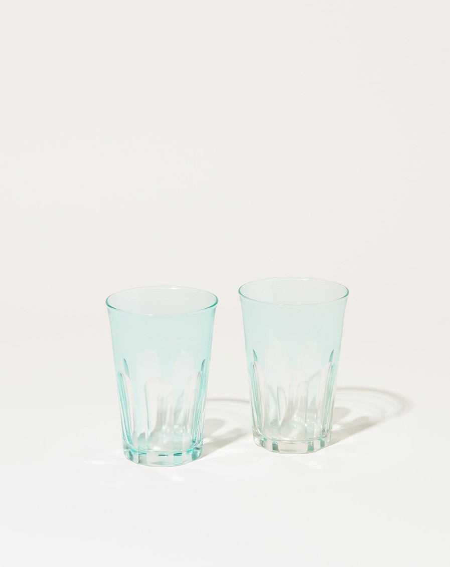 Home Sir Madam | Rialto Glass Tumbler Set In Menthe