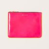 Accessories Comme des Garons | Super Fluo Wallet Pouch In Pink And Yellow