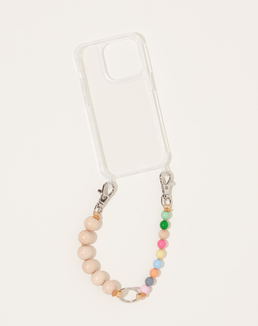 Accessories Ina Seifart | Handykette Short Iphone Holder In Natural And Pastel Mix