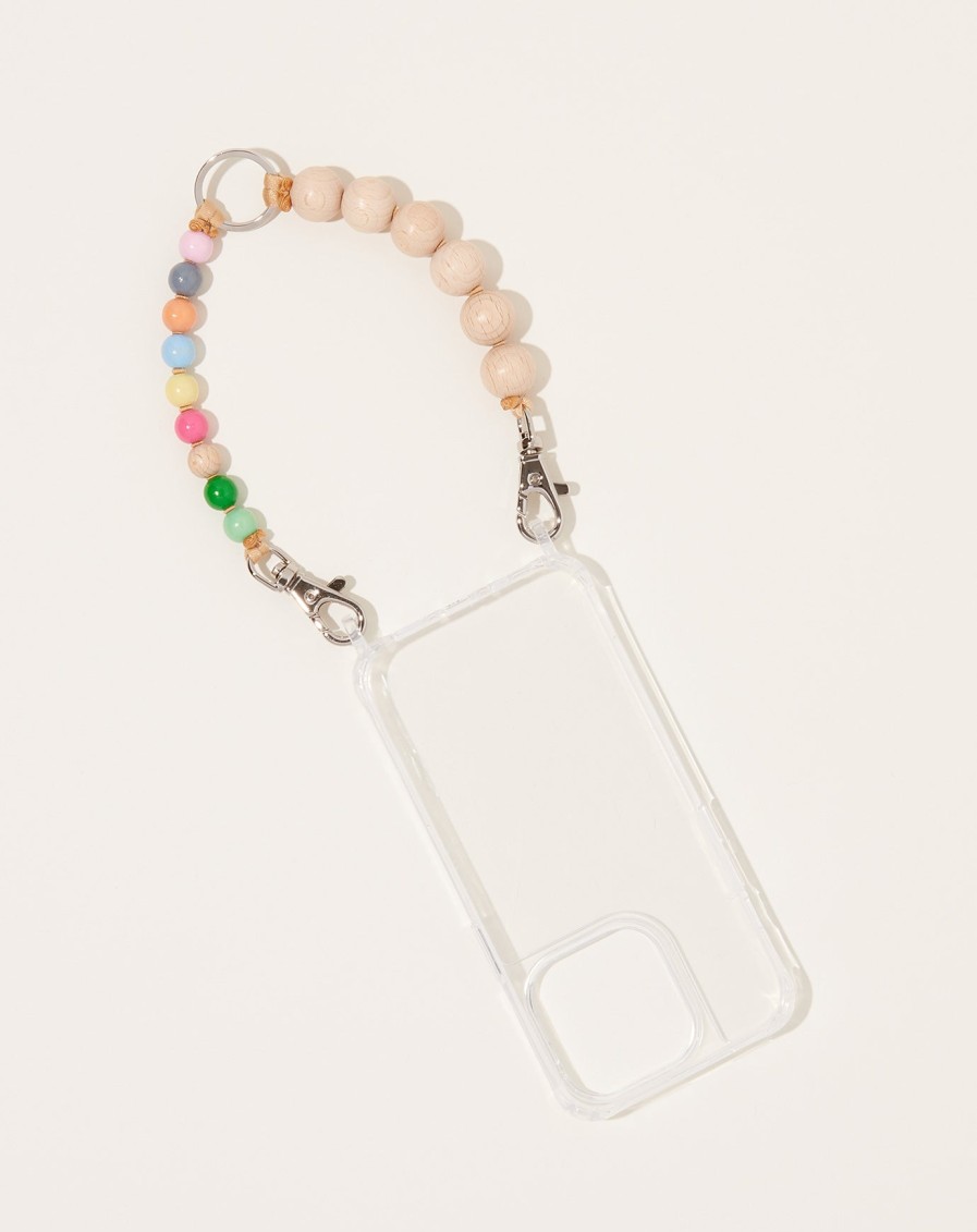 Accessories Ina Seifart | Handykette Short Iphone Holder In Natural And Pastel Mix