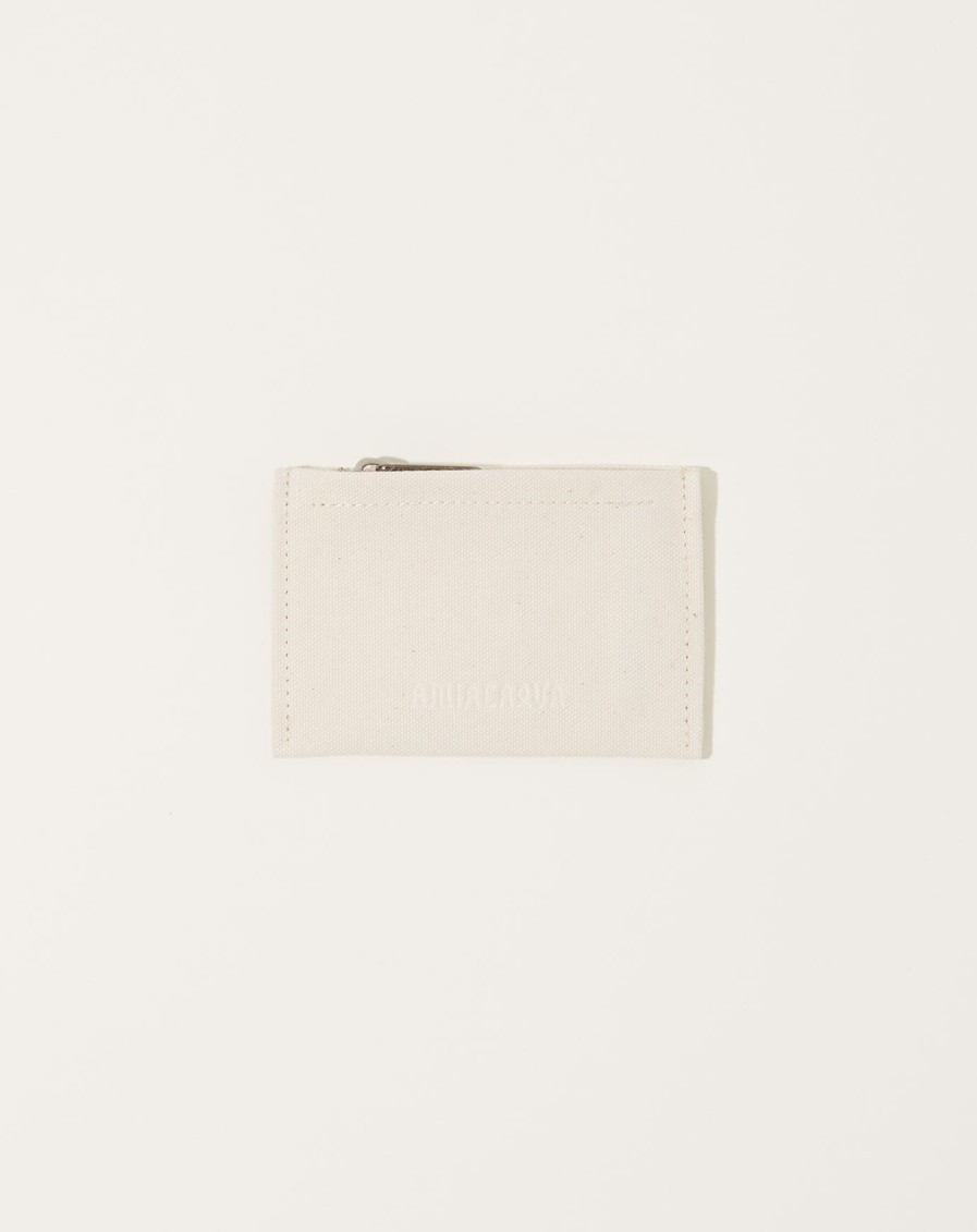 Accessories Amiacalva | Washed Canvas Pouch In White