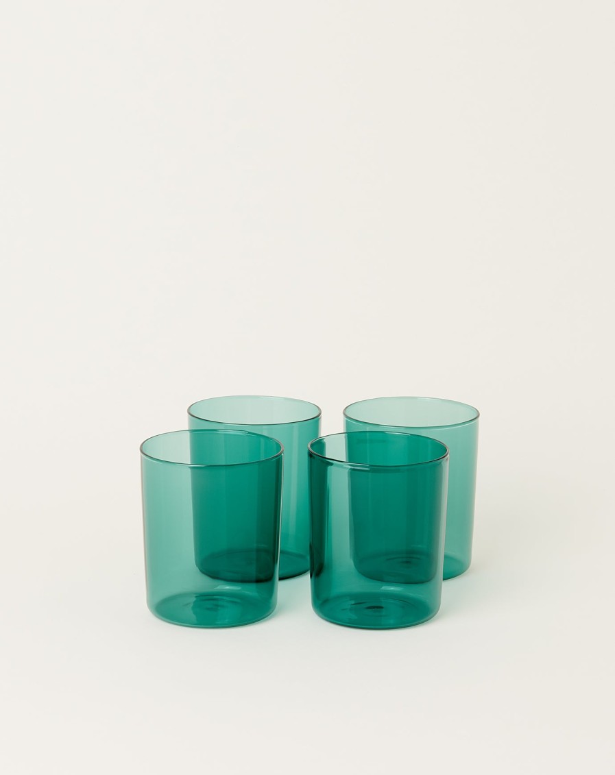 Home Maison Balzac | Set Of 4 Goblets In Teal