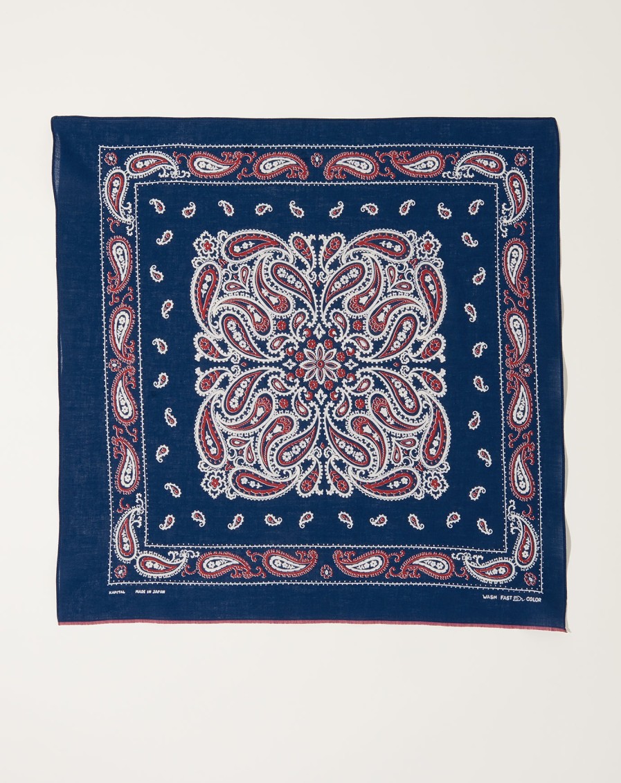 Accessories Kapital | Dolphin Dance Bandana In Navy