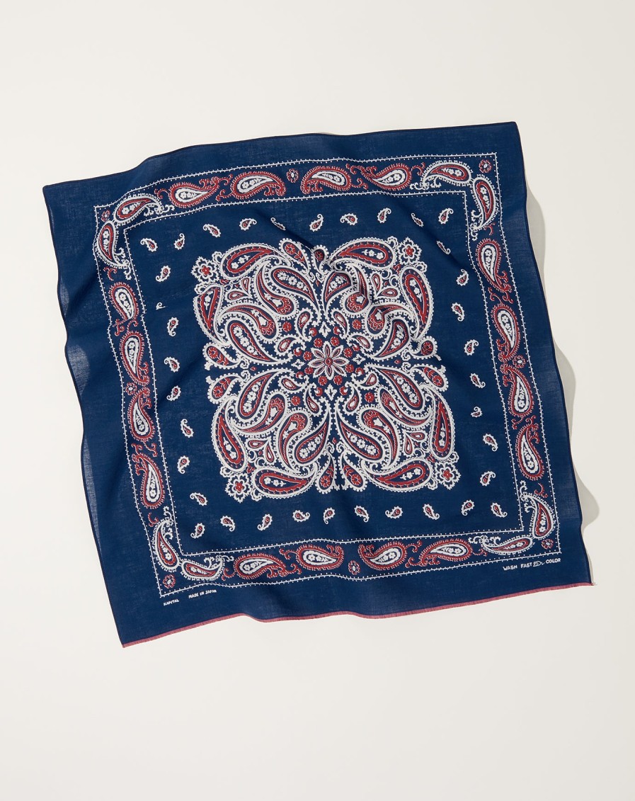 Accessories Kapital | Dolphin Dance Bandana In Navy