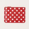 Accessories Comme des Garons | Polka Dots Printed Wallet Pouch In Red